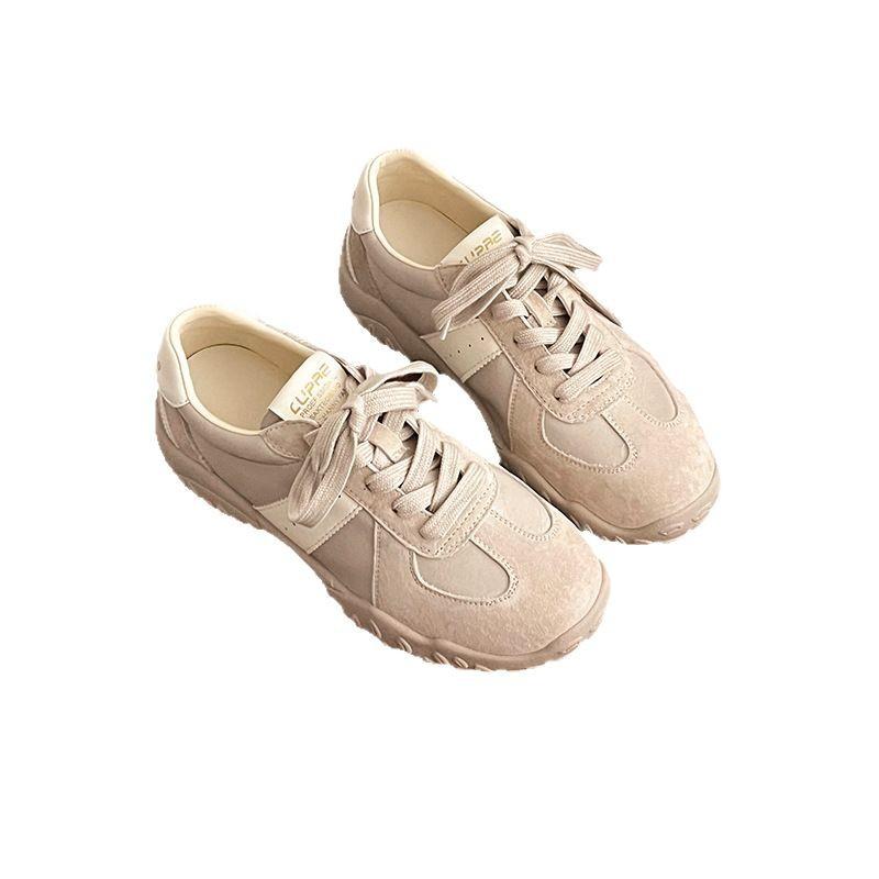 Retro Forrest Gump training shoes women's 2025 new spring super fire women's shoes platform-soled versatile lace-up casual sports shoes