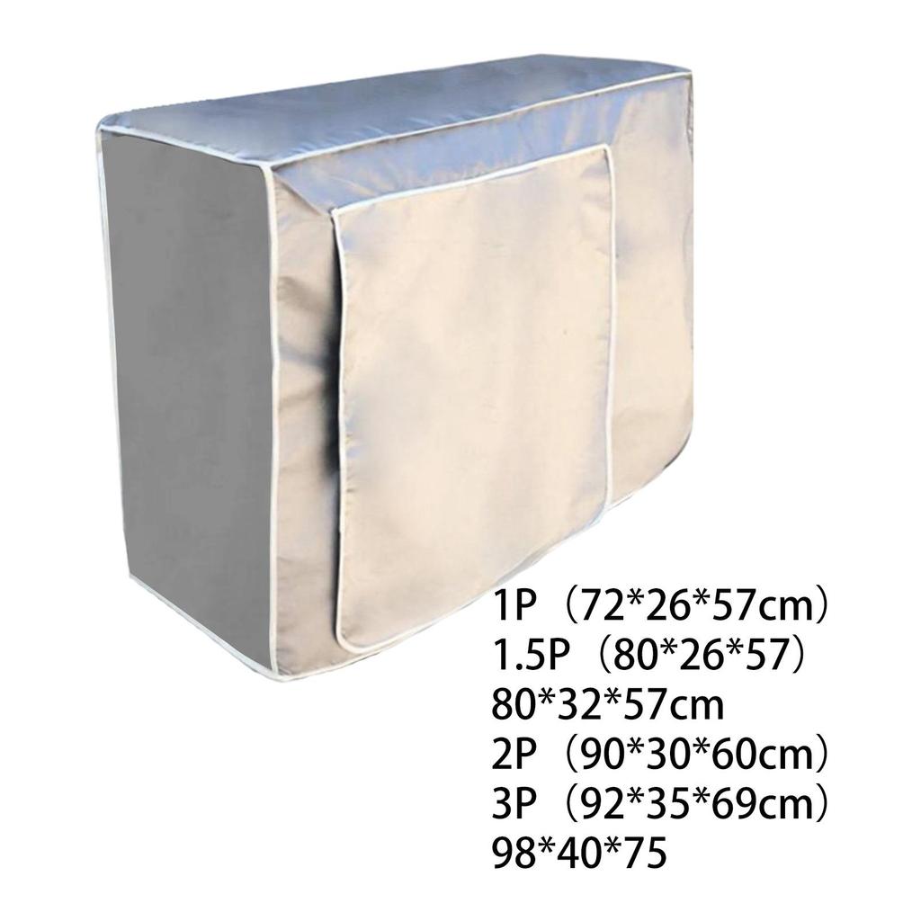 Outside Air Conditioner Cover Waterproof Silver Coated Outdoor Heat Dissipation