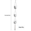 Creative Woven Hanging Flower Pot Basket with Net Bag Decoration