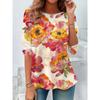 2025 Fashion Women's Floral Graphic Plants Elegant O-Neck Long Sleeve T-Shirts Y2K Casual Tops Womens Clothing Harajuku Pullover