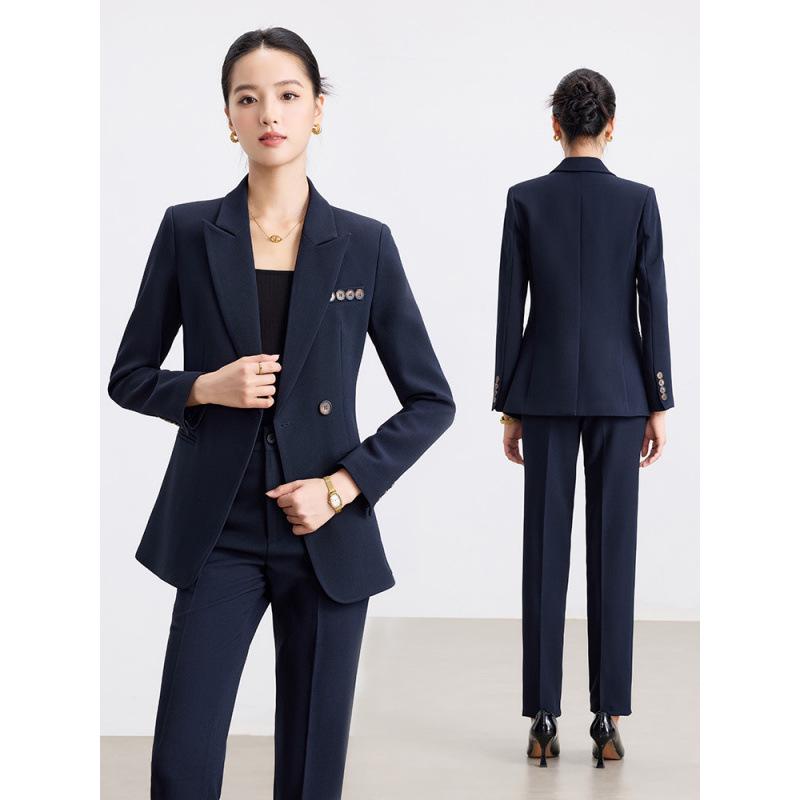 Women's 2025 Professional Suit: Spring/Autumn Blazer, Vest, and Pants Set