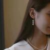 Lanyun's New Freshwater Pearl Long Earrings, Simple Fringed Earrings, 2025 New Stud Earrings, Rice Beads Long Earrings.