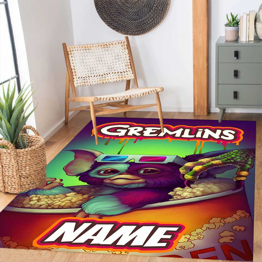 Warner Bros. Works Customize your name rug, office chair cushion, home bedroom living room gift.