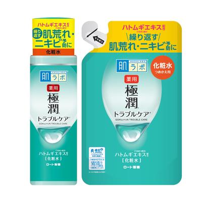 Hada Labo Medicated Gokujyun Trouble Care 170mL Bottle 170mL Refill & [quasi-drug]