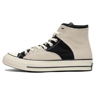 Chuck 70 Comfortable Everyday Wear-resistant and Breathable High-top Canvas Shoes Unisex Beige and Black