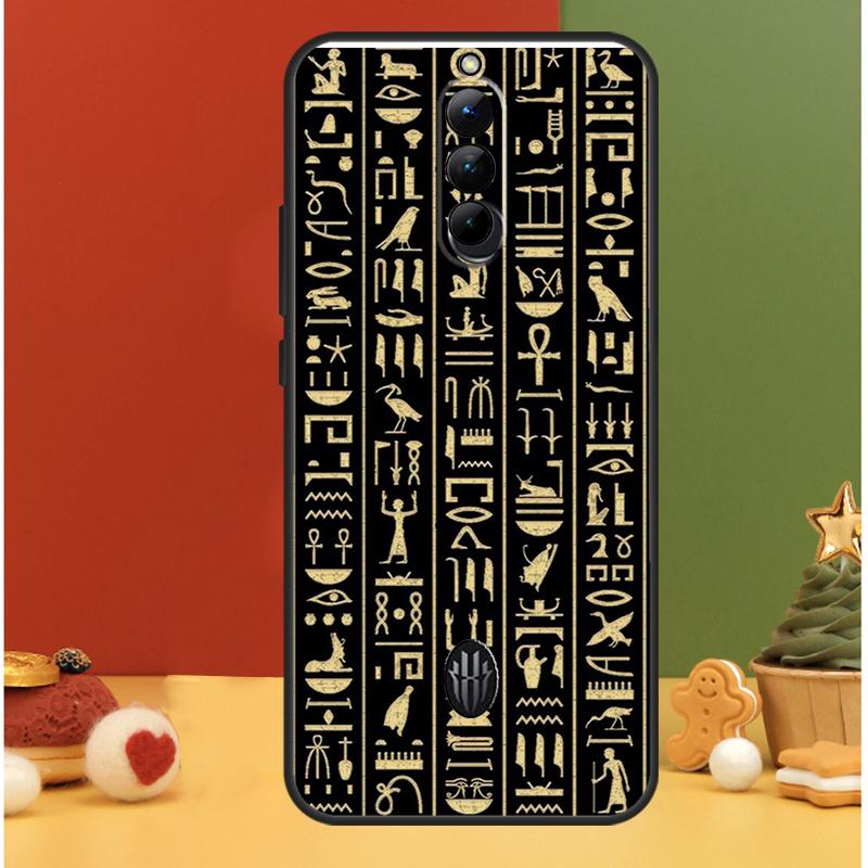 Egypt Pharaoh Mural Case For ZTE Nubia Red Magic 10 Air 5G 5S 6R 6 7 6S 7S Pro 8 8S 9 9S 10S 11 Pro Plus Cover