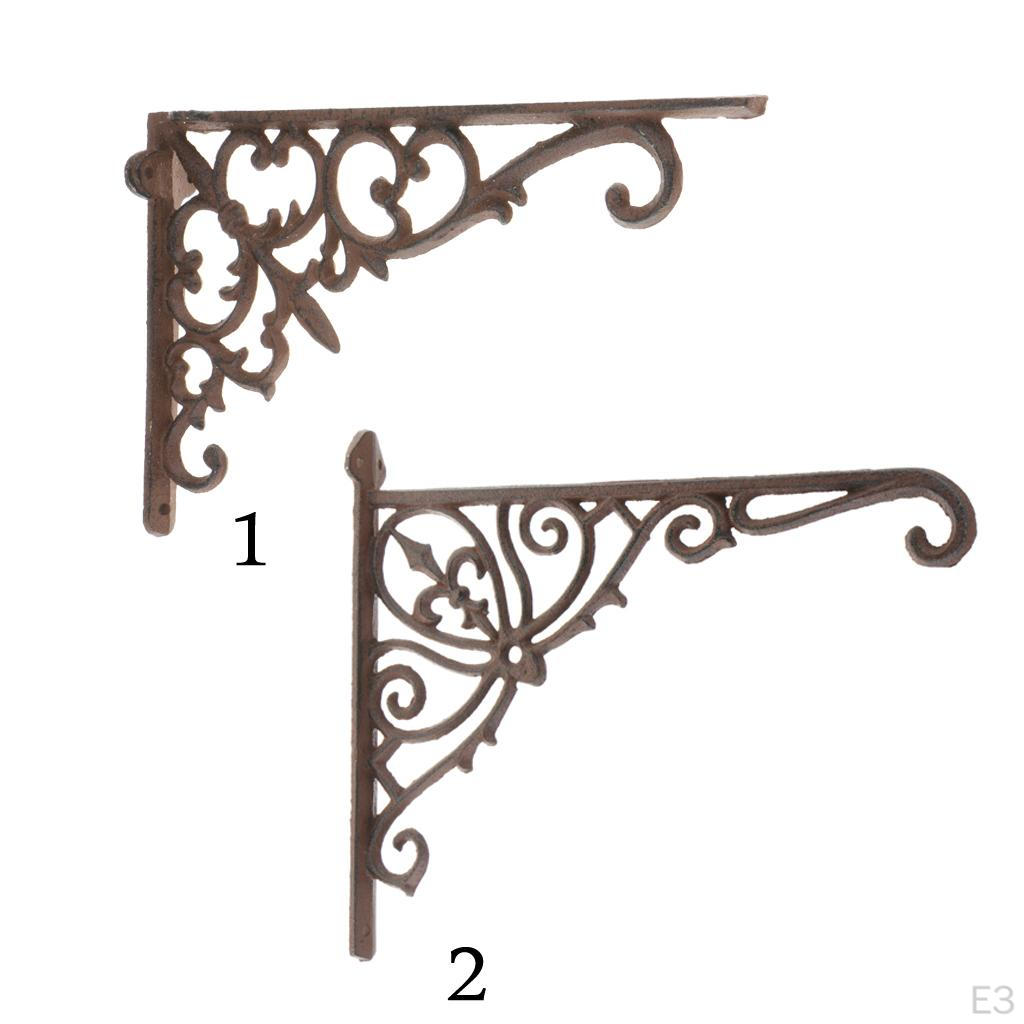 Cast Shelf Brackets Wall Mounted Floating Described+as Described, S