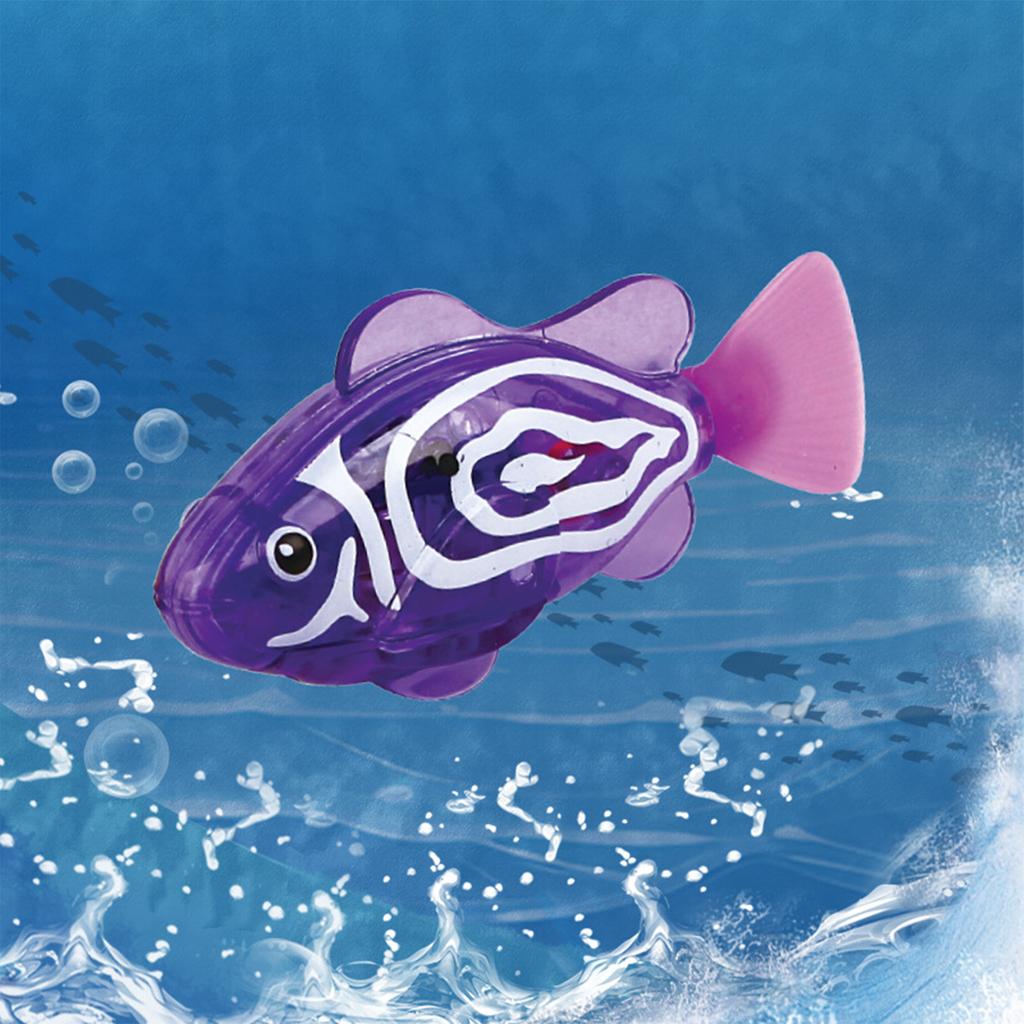 1Pc-50Pcs Baby Bathing Light Sensing Electronic Fish Water Play Toy, Simulating Small Fish Swimming,Suitable For Teasing Kittens