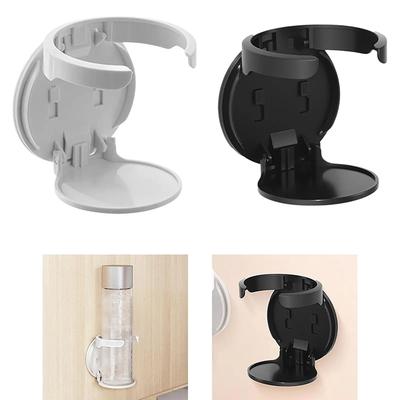 Multipurpose Space-Saving Wall Bottle Rack Durable Wall-Mounted Round Cup Holder Foldable Self-Adhesive Drink Holder