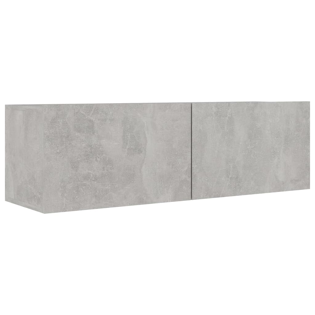 Vidaxl 2-Cz. TV Cabinet Set, Concrete Grey, Wood-Based Material