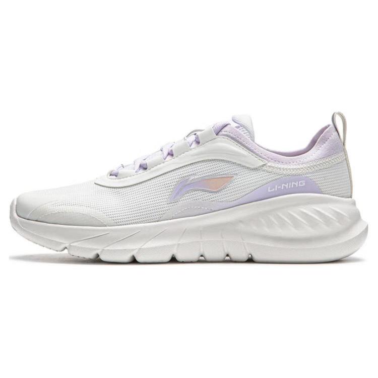 

LiNing EasyFit Fle Low Top Casual Running Shoes Women s White Purple 37