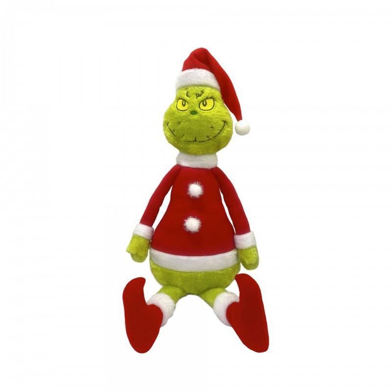 Grinch Plush Toy Stuffed Doll Christmas Decor Gift Kids Adults Party Hanging Ornament