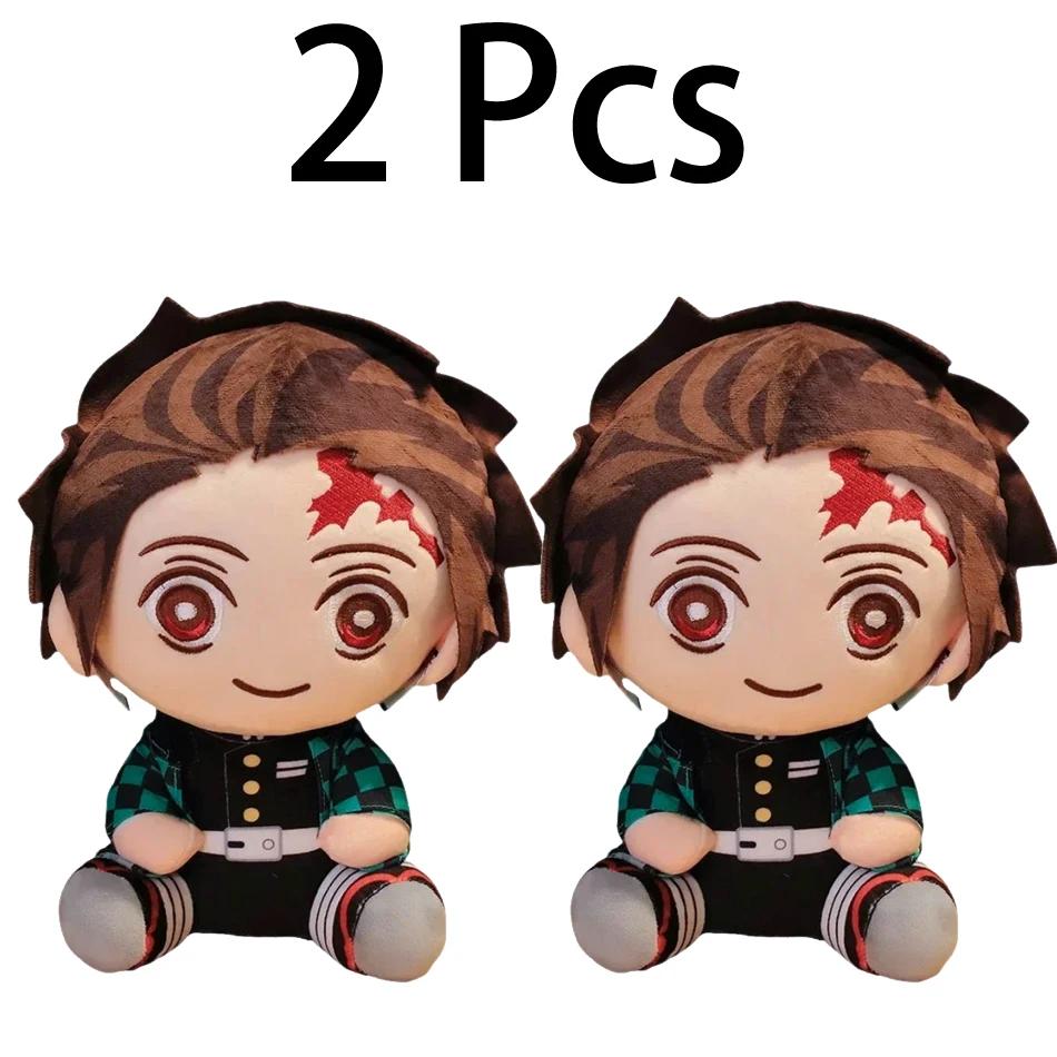 20 centimetri Giappone Demone Slayer Bambole di Peluche Bella Anime Kimetsu No Yaiba Kamado Tanjirou Nezuko Zenitsu Kyoujurou Giocattoli per Bambini Regali