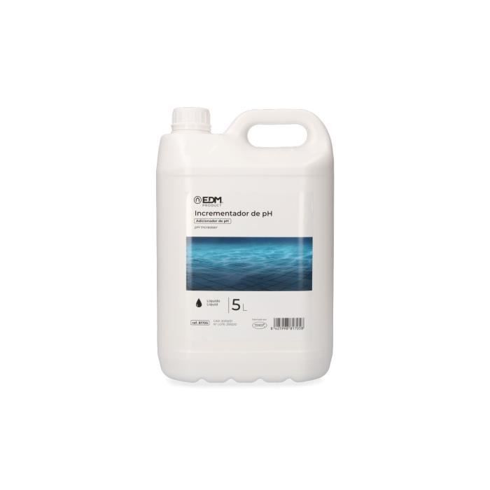 Élévateur De pH - Fusion Edm - 5 L - Liquide - Élever Le pH De L'eau De Piscine - Blanc
