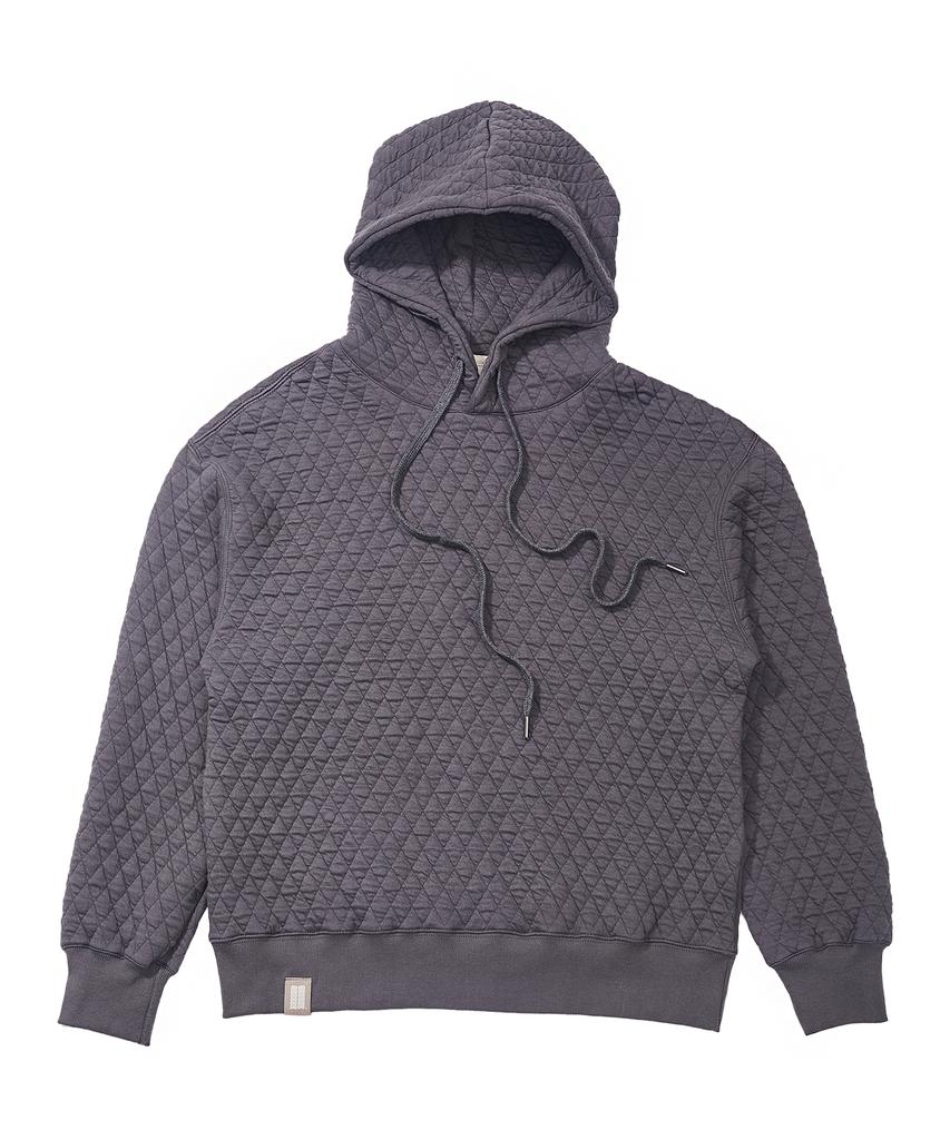 Vintage Dia-Quilting Hoody (Charcoal)