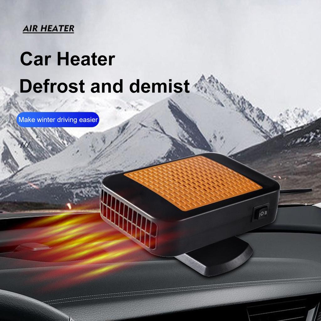 12V 200W Portable Fast Heating Auto Car Heater Defroster Demister Electric Heater Windshield ABS Heating Fan for Car Truck