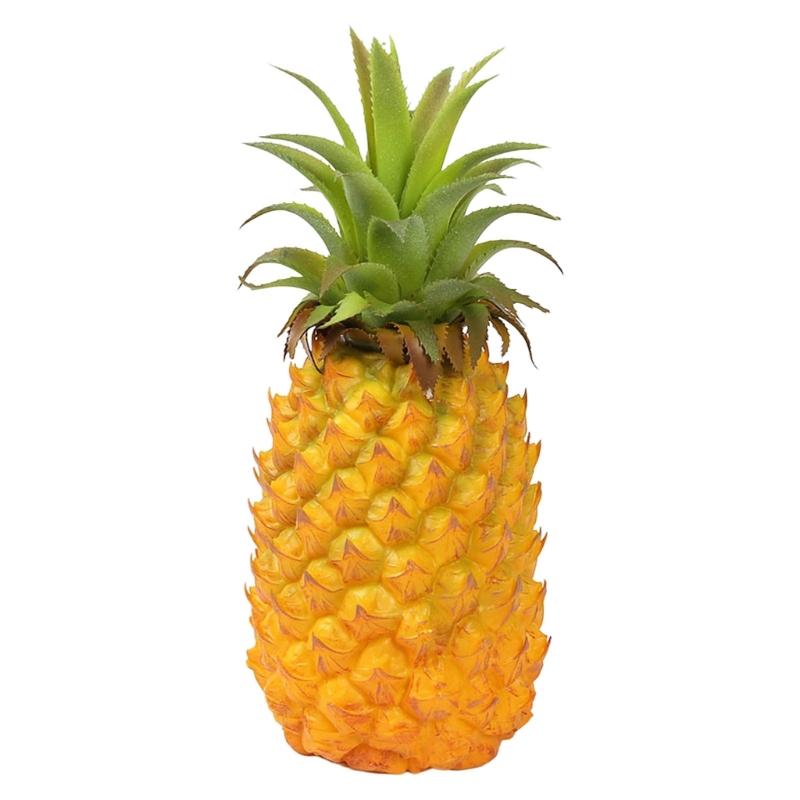 Large Artificial Pineapple Fruit Ornament Yellow Pineapples Decoration for Home and Retail Settings
