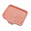 Confezione da 1 portasapone in silicone con scarico, cucina, bagno, vassoio antiscivolo per lavello, creativo, vassoio per sapone da tavolo per lavaggio, scolapiatti senza fori