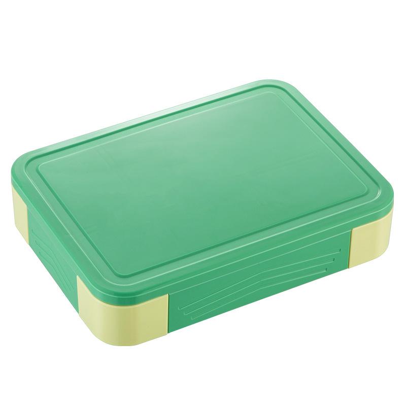 1330ML Bento Box Adult Lunch Containers with 6 Compartment for Adults/Kids/Toddler With Tableware Sauce Lunch Box