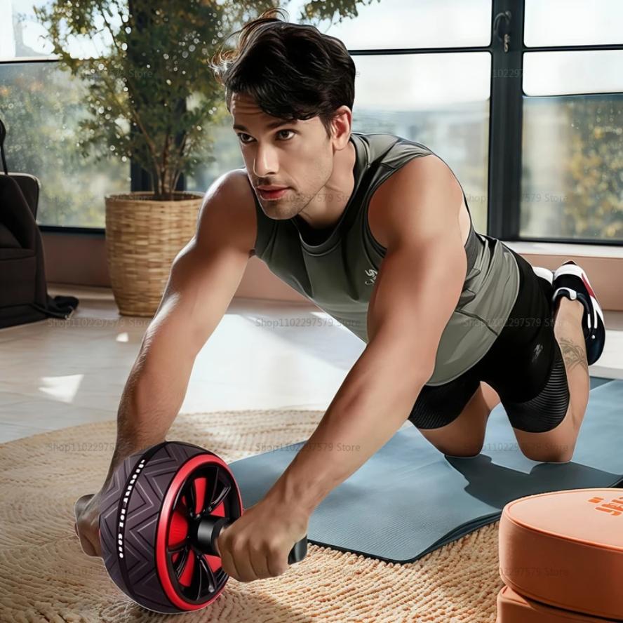Rullo per Addominali Sportivo Universale per Fitness per Uomini e Donne Ruota Addominale Silenziosa per Tonificazione Forza del Core Dimagrimento Attrezzatura per Palestra Domestica