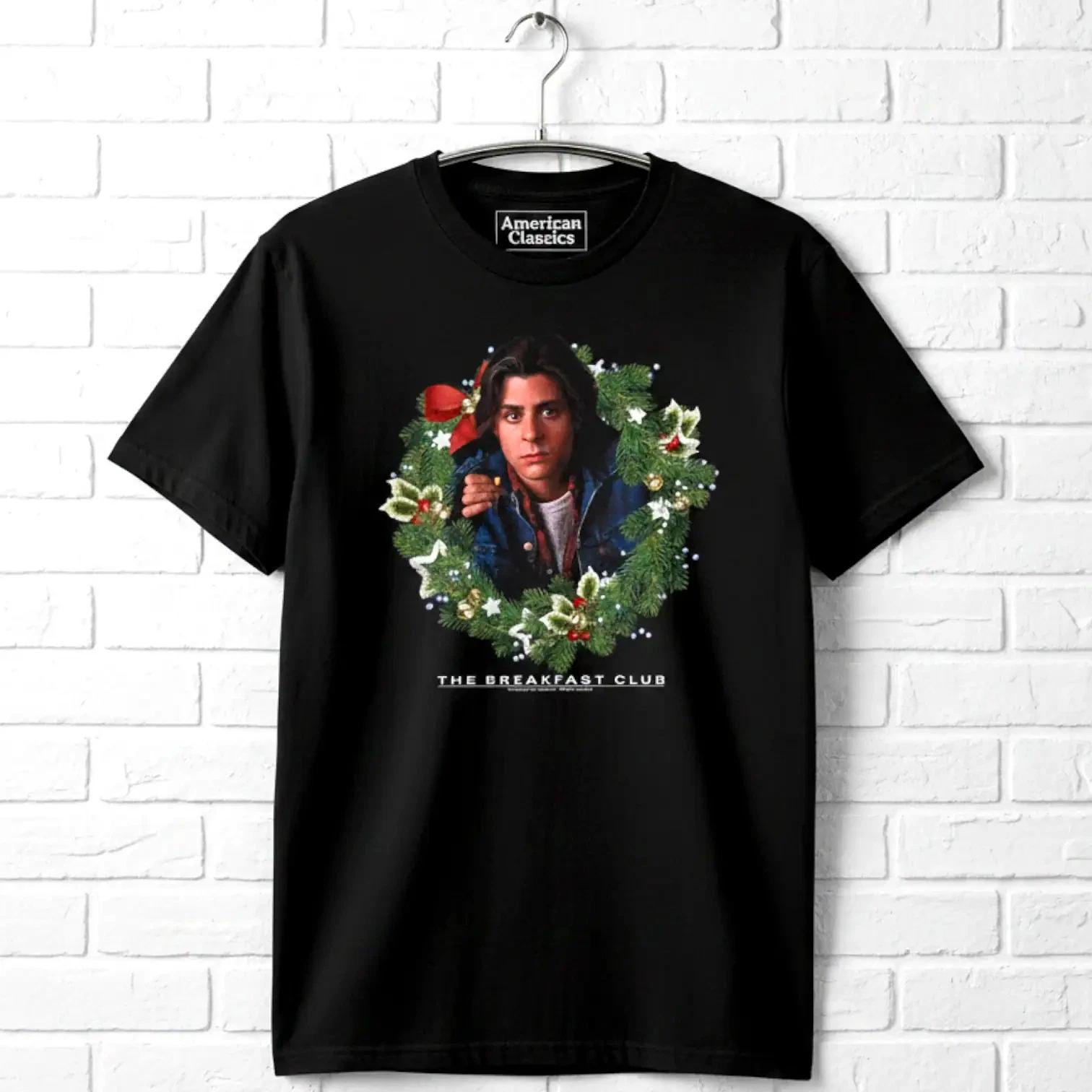 Breakfast Club Bender Christmas Wreath Men s T Shirt L