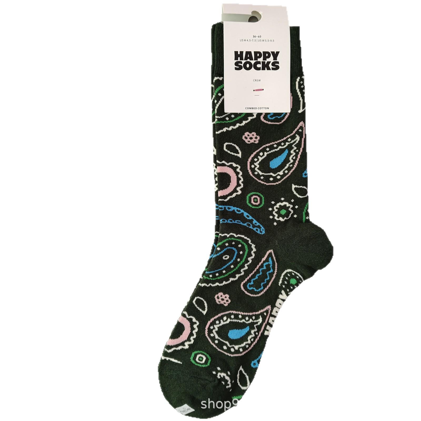 

Женские высококачественные хлопковые весенние носки до середины икры - Модный тренд Happysocks в черном цвете Pattern 2