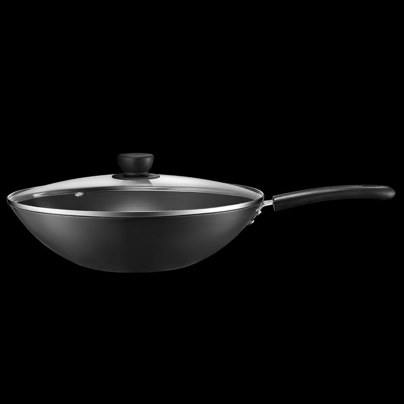 Midea Refined Iron Wok with Lid