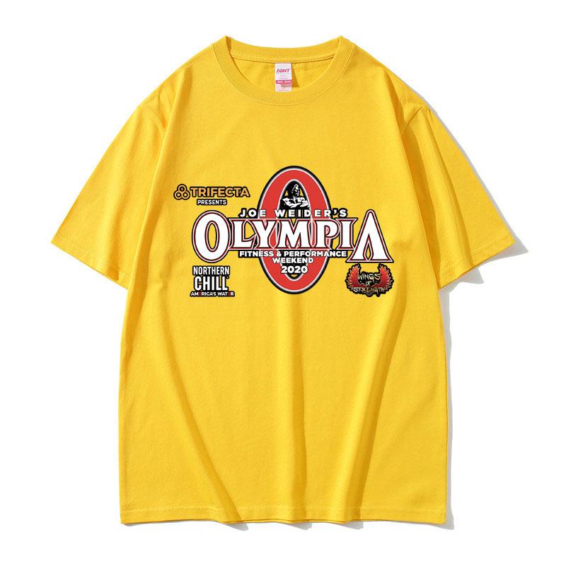 Olympia Gym Fitness Pump Cover Graphic Tshirt Unisex Women Fashion Vintage Tshirt Male Casual Cotton Oversized Short Sleeve Tees