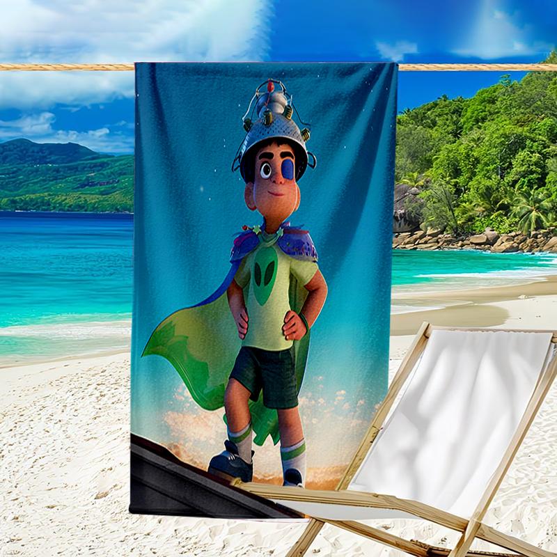 proof beach towel with a Elio Ooooo & Glordon pattern - soft,absorbent,quick-drying,machine washable - perfect for swimming,camping,bathing