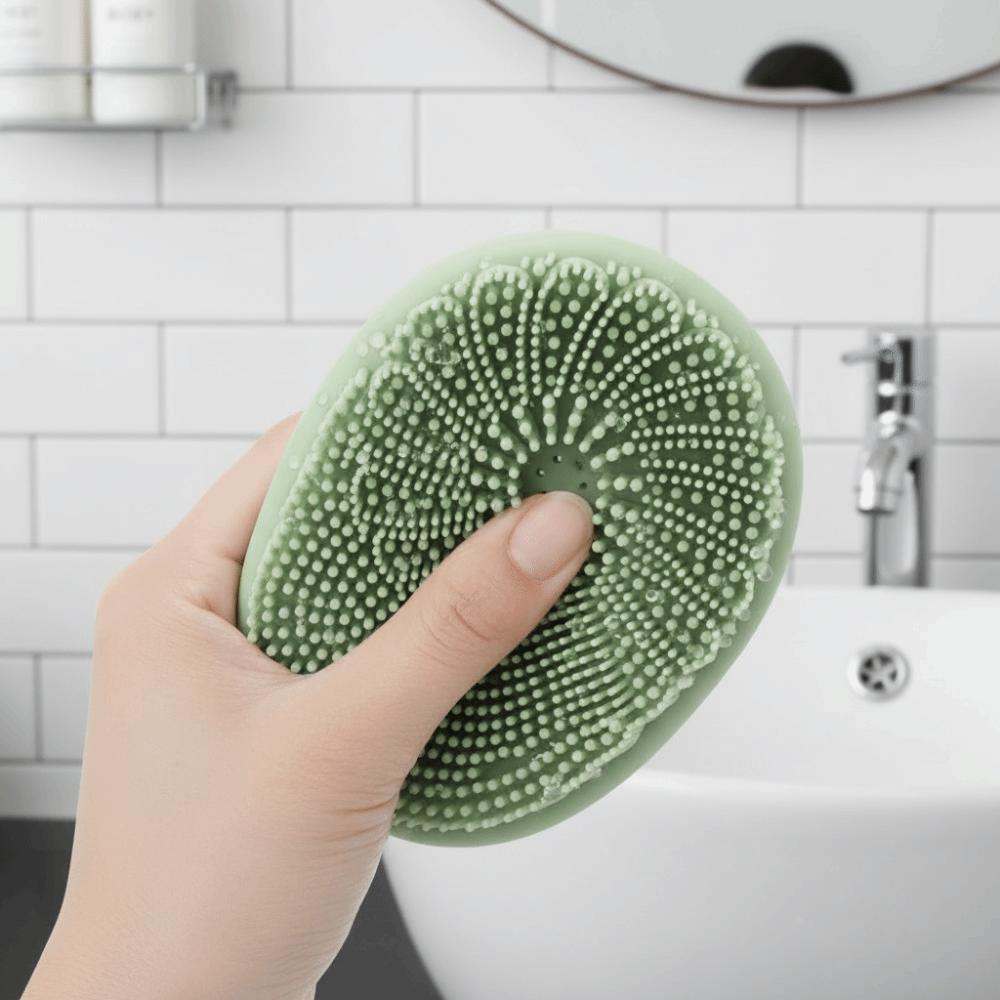 Body Scrubber Refillable Bath Brush Skin-Friendly Massage Brush Body Wash Brush Massage