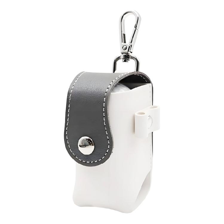PU Leather Golf Ball Pouches With Keychain Hook Waterproof Golf Ball Organiser Bag for Small Accessories Management