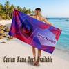 Rangers FC Design Beach Towel Custom Text Large Towel for Beach Vacation