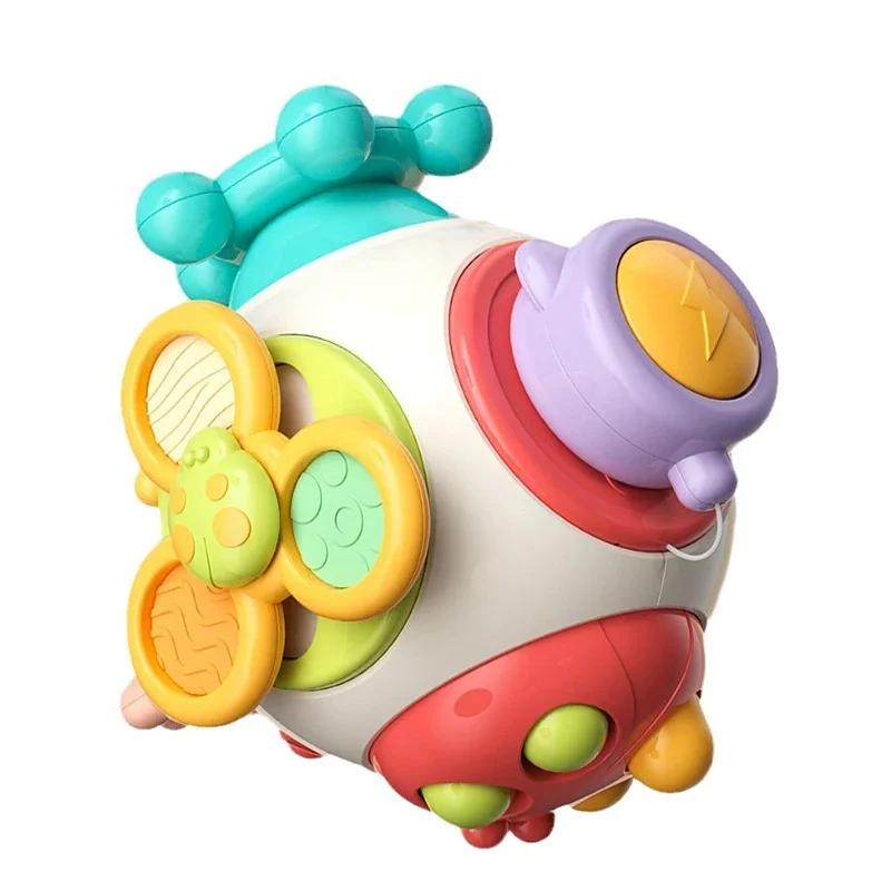 Kojenecké puzzle Hračky pro ranou výchovu Multifunkční rušná koule pro Montessori trénink kojenců Rušná ruka Uchopovací koule Dětská rušná koule