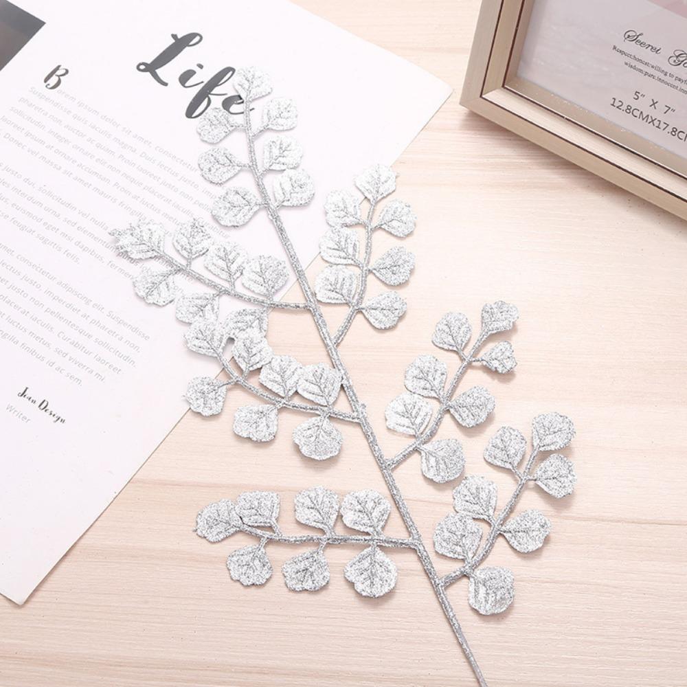 Christmas Decorations Creative Glitter Money Leaf Christmas Tree Wreath Rattan Circle Hanging Ornaments