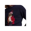 Polo Ralph Lauren Cartoon Pattern Letter Crew Neck Long Sleeve Pullover Sweater Men Sweater Navy-Blue 710952384-001