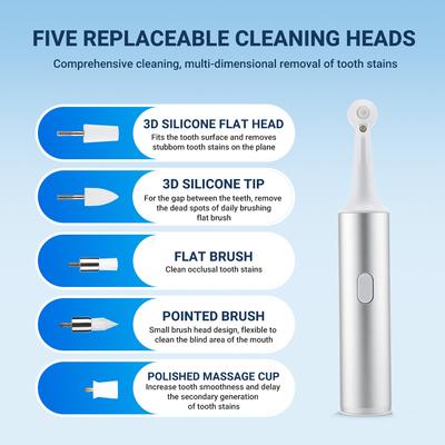 Teeth Polisher Dental Tartar Oral Electric Remover Plaque Stains Cleaning Multifunctional Teeth Whitening Tool Calculus Removal