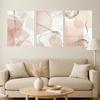 Blush Abstract Geometric Prints Modern Minimalist Wall Art Set Canvas Poster Prints Home Bedroom Living Room Decoration Gift