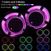 Anti Slip Colorful Cup Holder USB Charging Car Interior Lighting Cup Mats  Auto