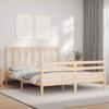 VidaXL Bed Frames with Headboard 160x200 Cm Solid Wood 3193866
