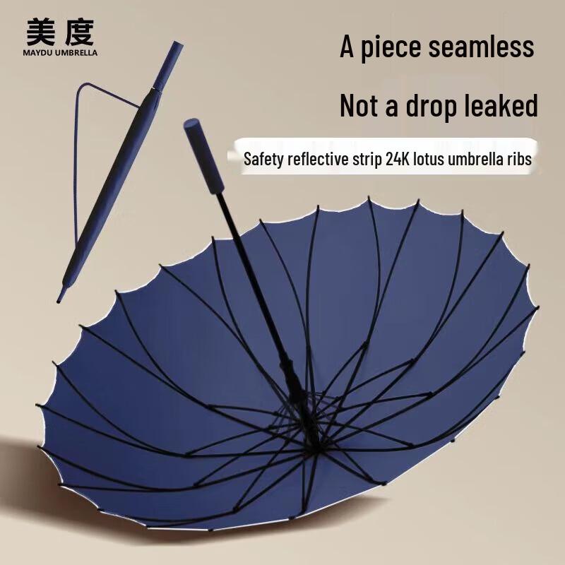 MAYDU Automatic 24-Rib Long Handle Umbrella