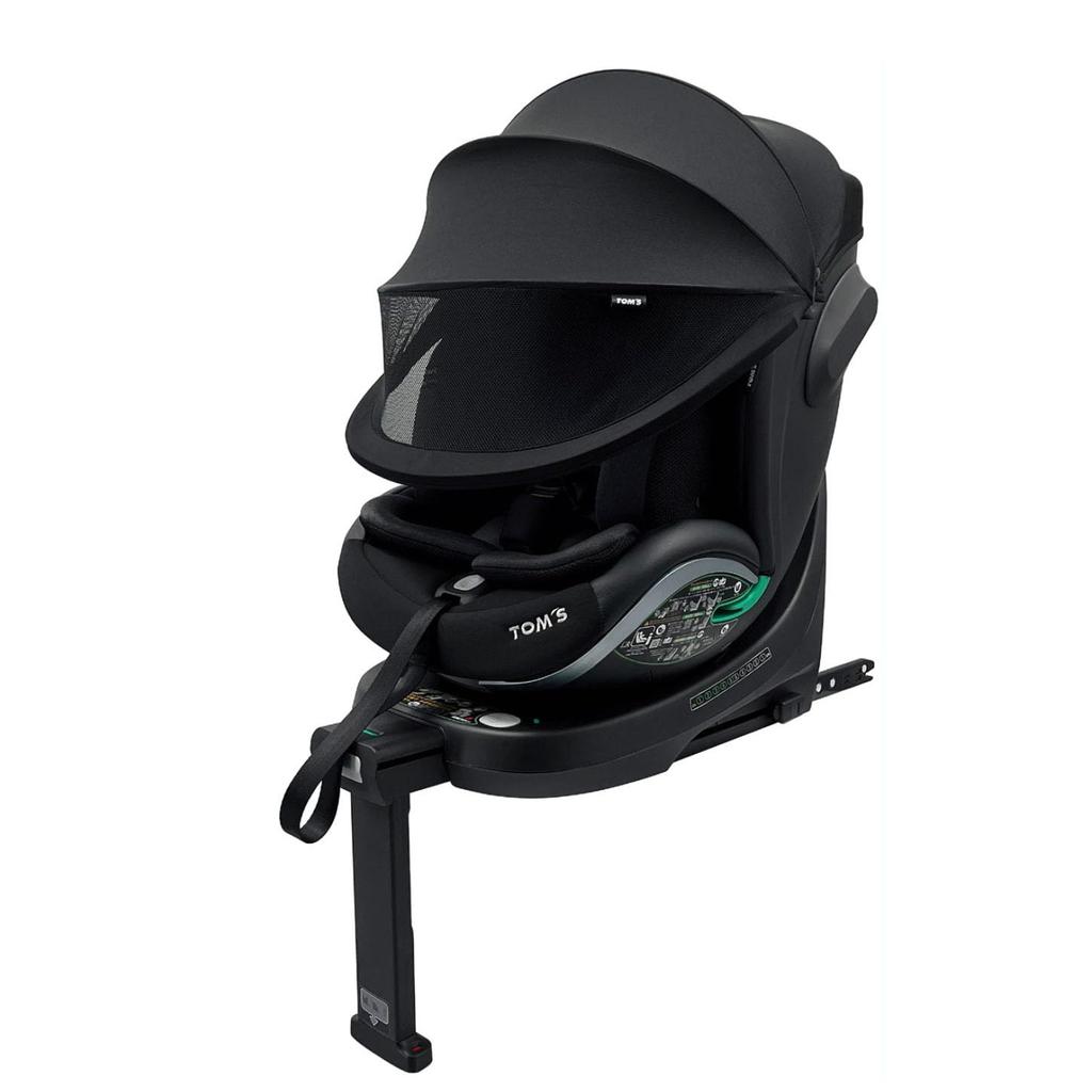 Turn Long R129 Reclining ISOFIX Newborn to 11 Years Rotating Child Seat Junior Seat Black TOM'S Tom's