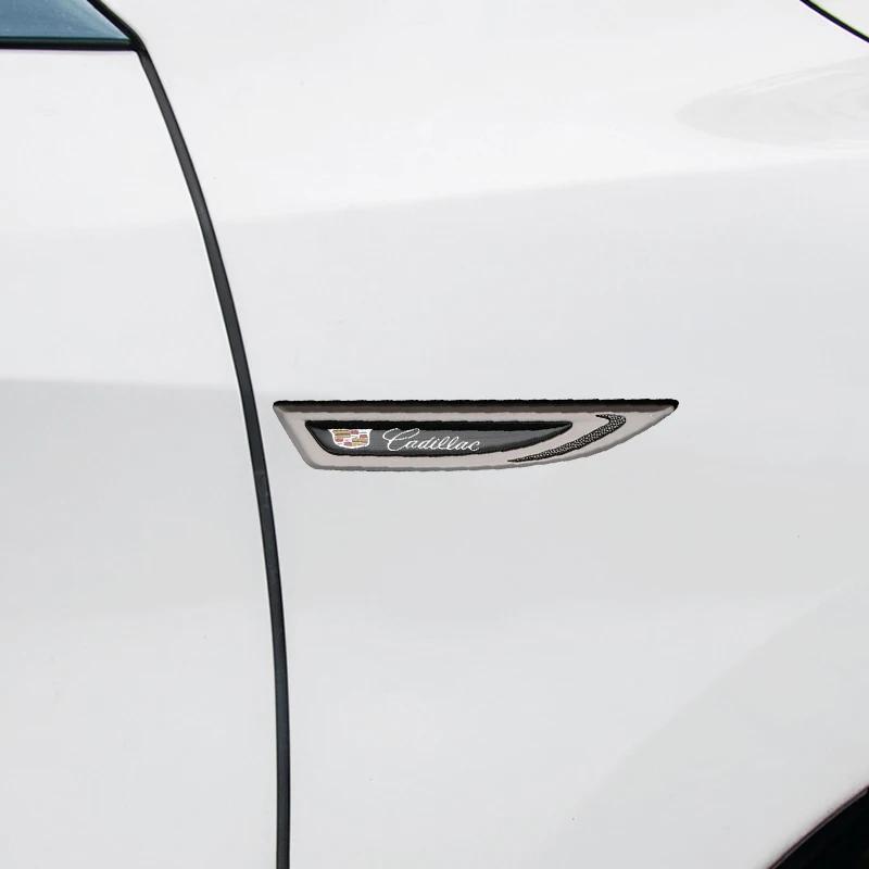 Car Side Fender Emblem Sticker for Cadillac Escalade CTS ATS Eldorado SRX Deville BLS XT4 XT5 XT6 STS XTS SLR XLR CT4 CT5 CT6