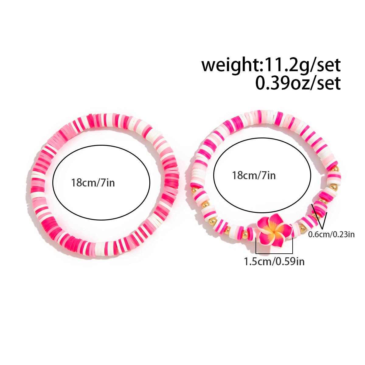 

Аксессуары Bohemian Color Soft Pottery Браслет Набор из пятилепестковых цветочных ракушек с подвеской Браслет