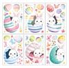 Easter Window Stickers 2026: New Rabbit Static Cling Design for Mall and Shop Glass Decoration