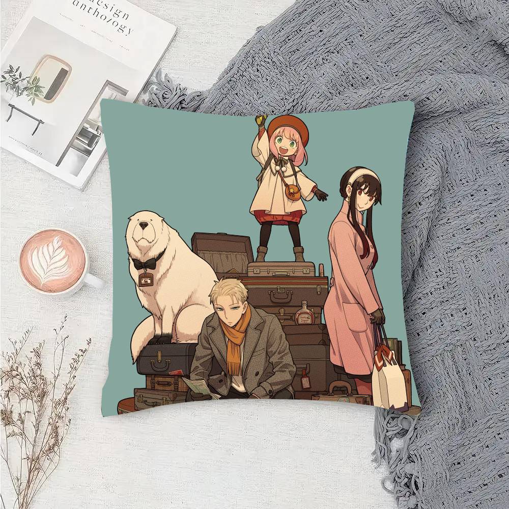 Anime S-Spy X Family Pillow Case Sofa Cushion Cover Room Home Decoration
