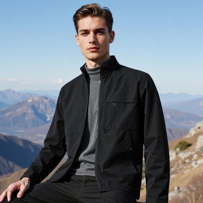 Men's Lightweight Outdoor Stand Collar Jacket