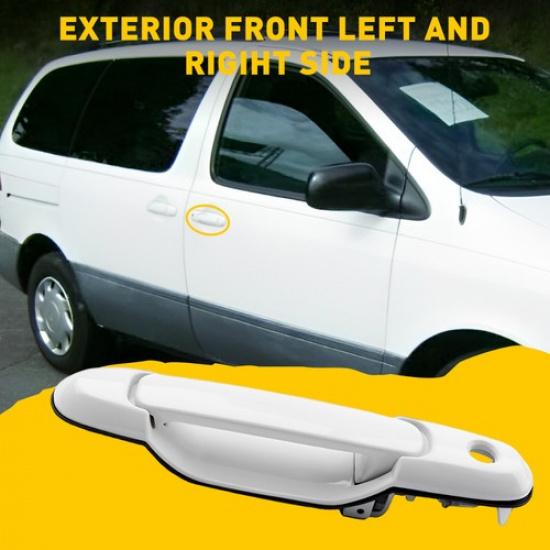 2er-Set TO1310126 Vordere rechte Beifahrertürgriff für 98-03 Toyota Sienna 80357 W