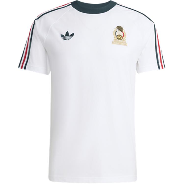 Adidas Originals Mexico 3S Og Slim Fit Crew Neck Short Sleeve Football Shirt Men Tops JZ6483 XL