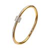 Full Zirconium Small Waist Bracelet Fashion Able Full Diamond Stainless Steel Bracelet Titanium Steel Bracelet Does Not Fade