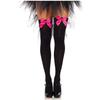 Japanese Bow Knee Socks Socks Jk Velvet Sexy High Tube Socks Stockings Black And White Medium Thick College Style